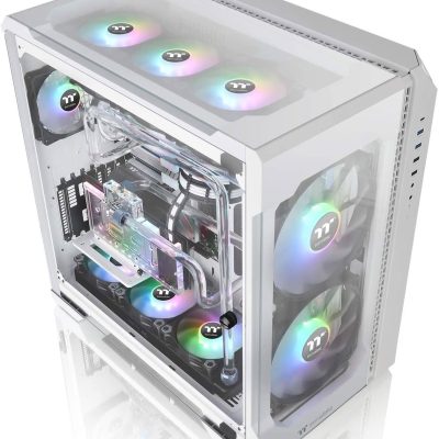 THERMALTAKE VIEW 51 TG FULL-TOWER E-ATX ARGB CABINET SNOW WHITE