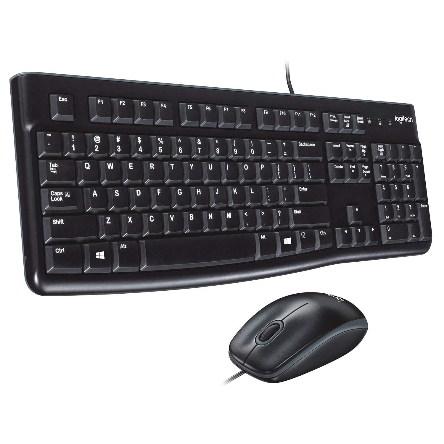 Logitech Mk120 Wired Usb Keyboard And Mouse Combo