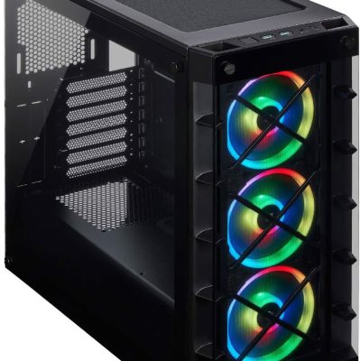 CORSAIR ICUE 465X RGB MID-TOWER ATX CABINET BLACK