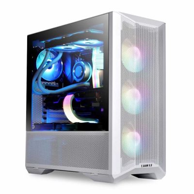 LIAN LI LANCOOL 2 MESH RGB MID-TOWER ATX CABINET WHITE