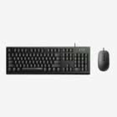 Rapoo X120Pro Wired Optical Keyboard & Mouse Combo 1600Dpi Spill Resistance Keyboard -Black