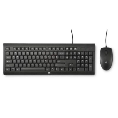 Hp C2500 Multimedia Slim Usb Wired Keyboard And Optical Mouse Combo (J8F15Aa)