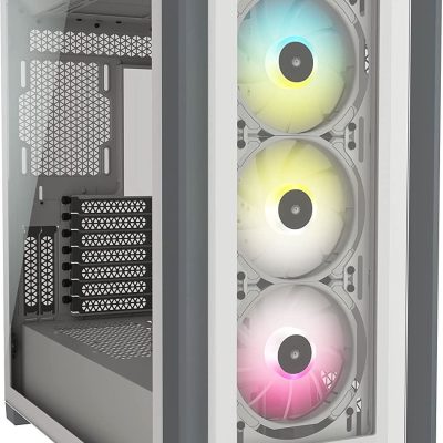 CORSAIR ICUE 5000X RGB MID-TOWER ATX CABINET WHITE