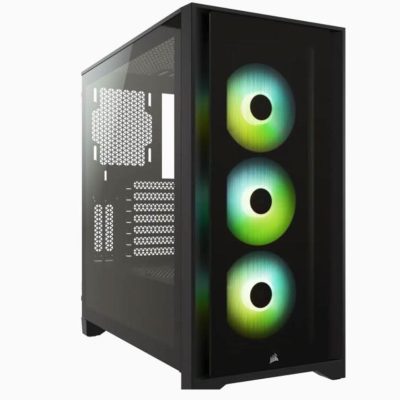 CORSAIR ICUE 4000X RGB MID-TOWER ATX CABINET BLACK