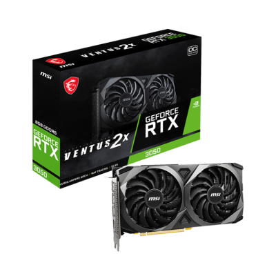 MSI GEFORCE RTX 3050 VENTUS 2X XS OC 8GB GRAPHIC CARD