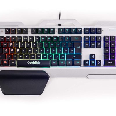 Cosmic Byte Cb-Gk-06 Galactic (Black/Silver) Gaming Rgb Silver Keyboard