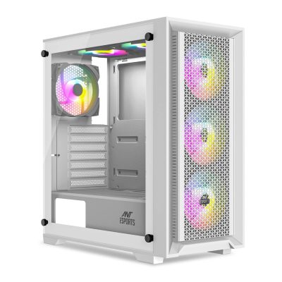 Ant Esports Sx7 Mid-Tower Atx Cabinet White