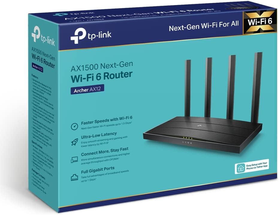 Tp-Link Archer Ax12 Wifi6 Router Ax1500 - Image 4