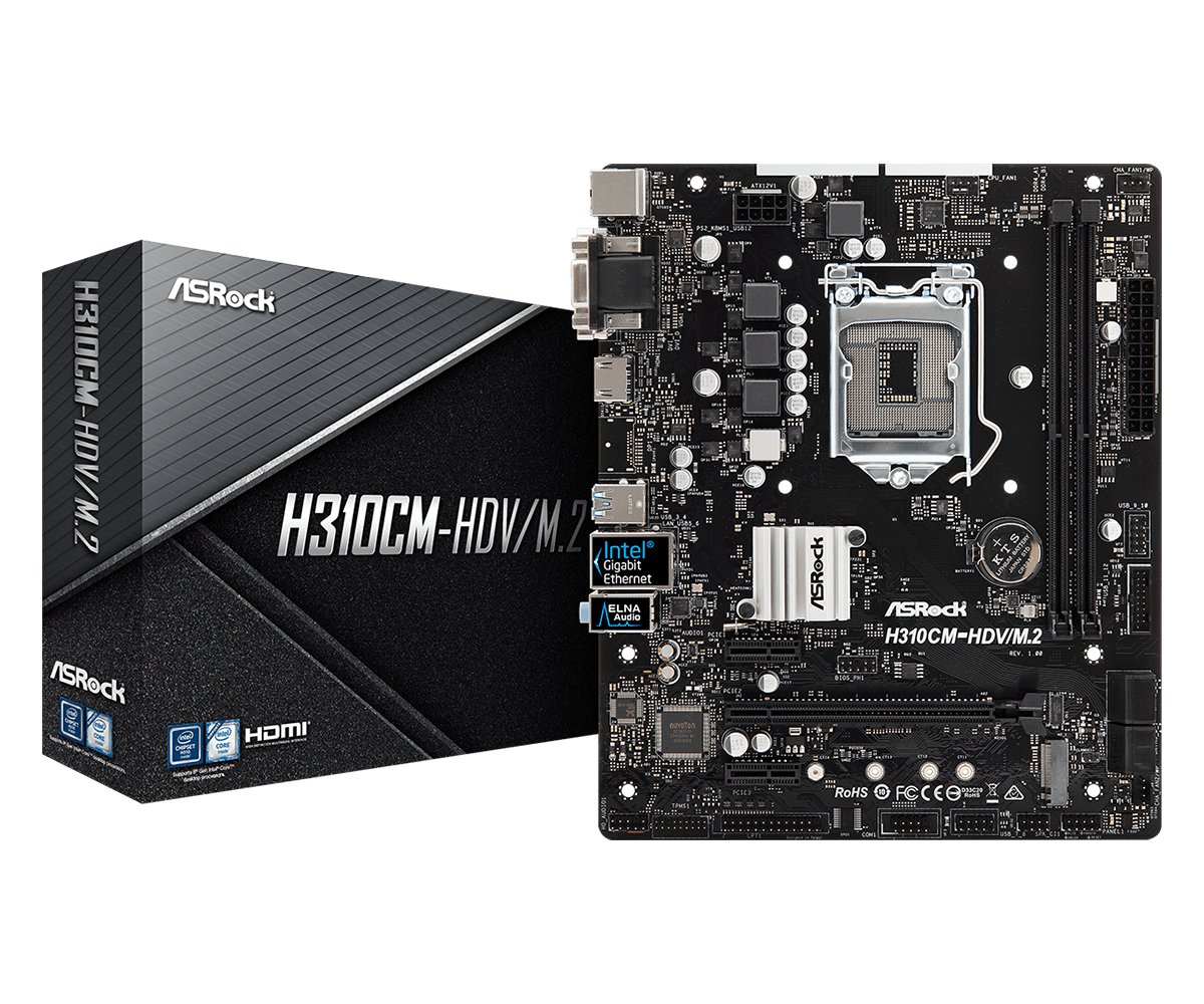 Asrock H310Cm Hdv M 2 Motherboard