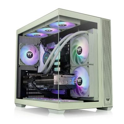 THERMALTAKE VIEW 380 TG ARGB MATCHA GREEN MID TOWER CABINET
