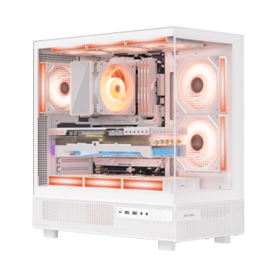 ANT ESPORTS CRYSTAL X6 ATX CABINET WHITE