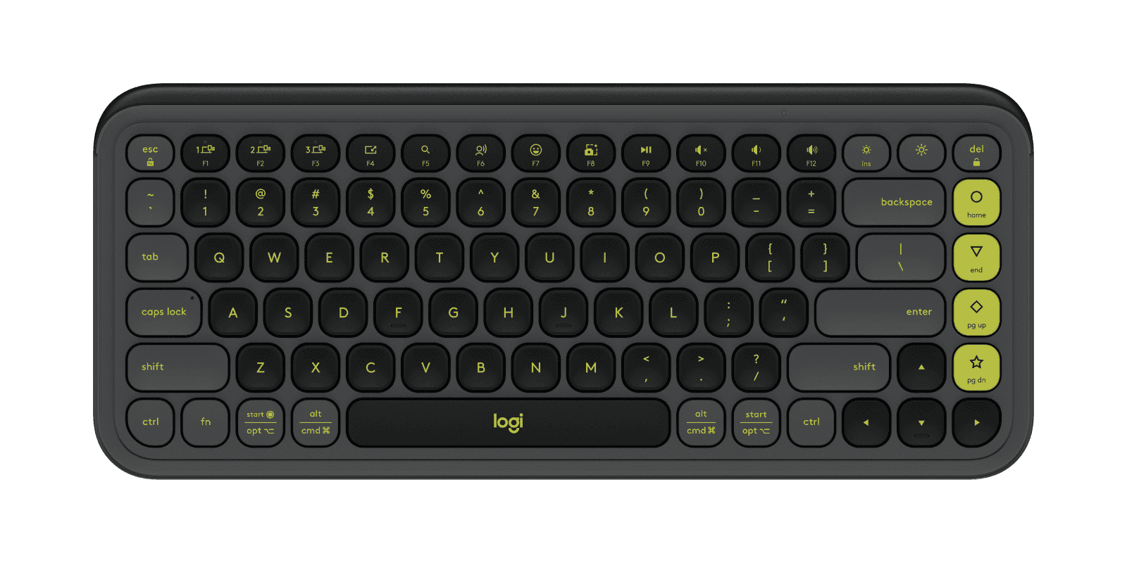 Logitech Pop Icon Keys Bluetooth Keyboard Graphite