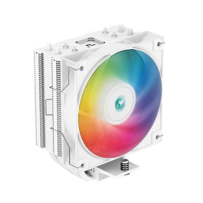 Deepcool Ag400 Wh Argb Single Tower 120Mm Cpu Cooler
