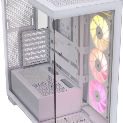 CORSAIR 3500X RGB TEMPERED GLASS MID-TOWER, WHITE
