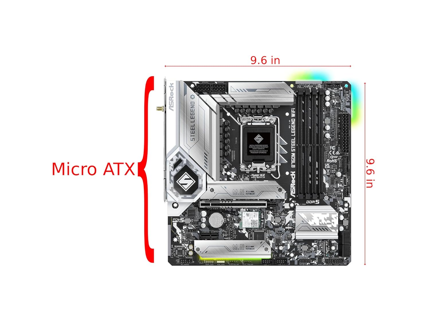 Asrock B760M Steel Legend Ddr5 Micro - Image 2