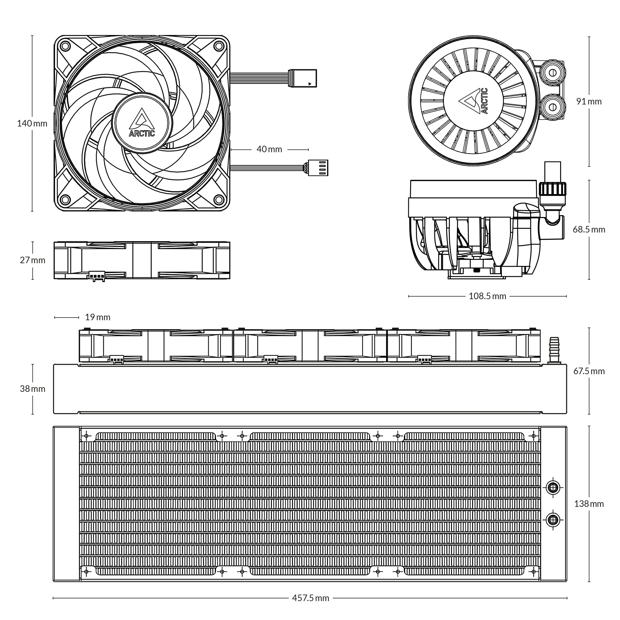 Arctic Liquid Freezer Iii 420 A Rgb - Image 5