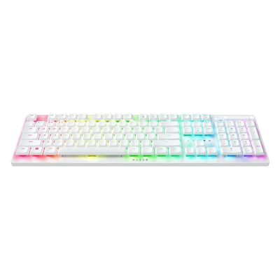 Razer Deathstalker V2 Pro – Wireless Low Profile Optical Gaming Keyboard (Clicky Purple Switch) – White Rz03-04363500-R3M1