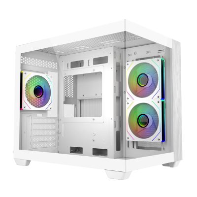 COOLER MASTER ELITE 481 WOOD COMPUTER CASE- WHITE