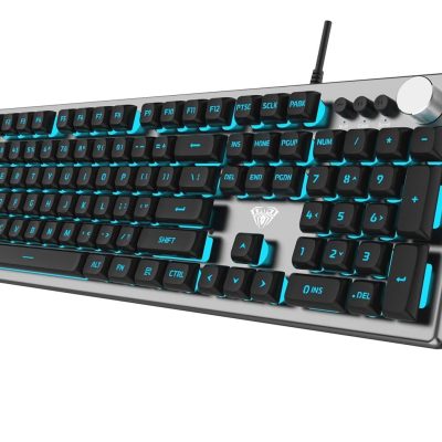 Aula 2028 Usb Membrane Keyboard Black Grey