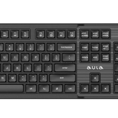 Aula Wireless Keyboard And Mouse Combo Black