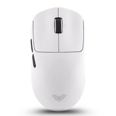Aula Sc800 Tri-Mode(2.4Ghz/Bt/Wired) Ultra-Lightweight Gaming Mouse | 37Grams, Adjustable 26000 Dpi, Paw3395 Sensor, 8000 Polling Rate, Ultra-Precise & Durable For Gaming & Office Use | White (Sc800W)