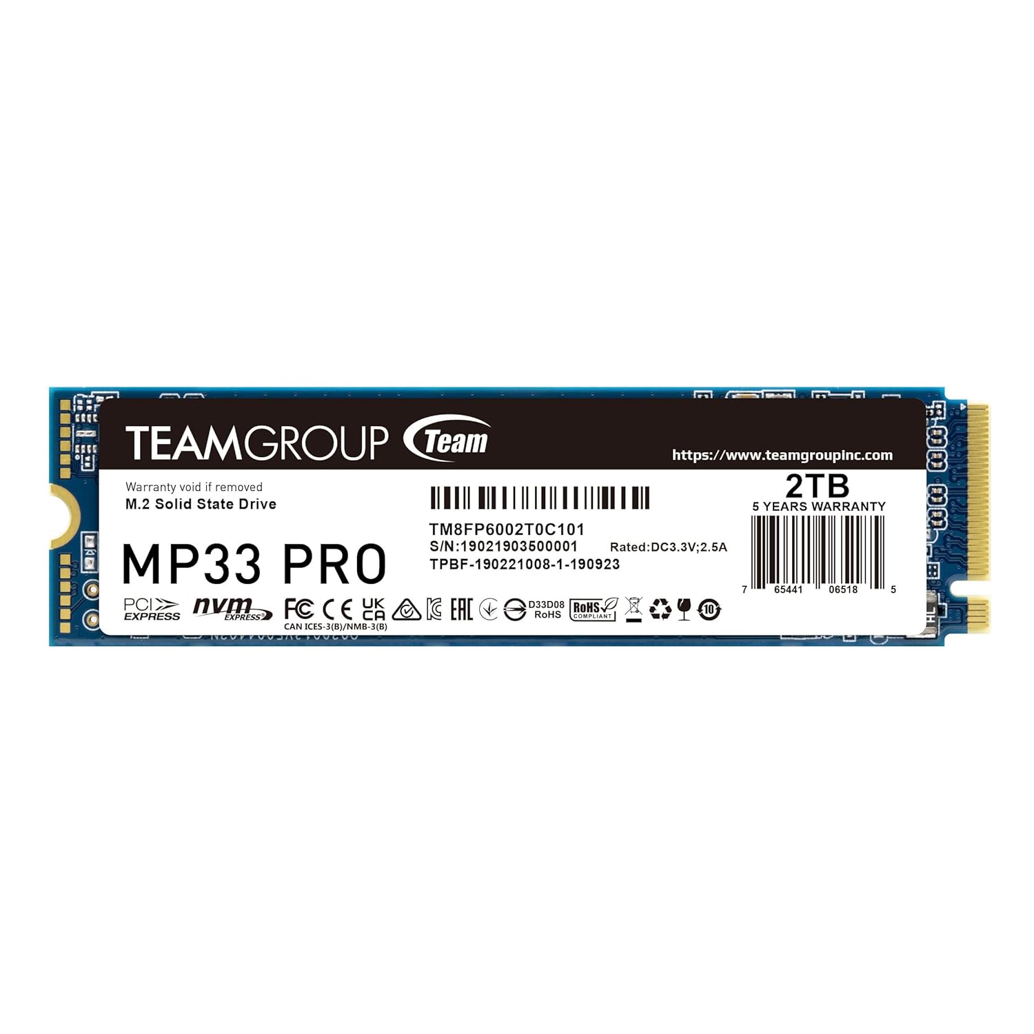 Teamgroup Mp33 Pro 2Tb M.2 Nvme
