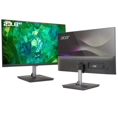 Acer Rs242Yvbp 23.8 Inch Full Hd Ips Ultra-Thin (6.9Mm) Backlit Led Monitor