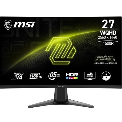 MSI Mag 27 Inch 2K Wqhd Curved Gaming Monitor