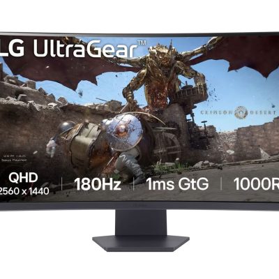 Lg Ultragear 32Gs60Qc-B 32 Inch Curved Gaming Monitor