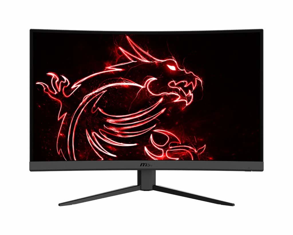 MSI Optix 27 Inch G27Cq4 Wqhd 165Hz Esports Curved Gaming Monitor
