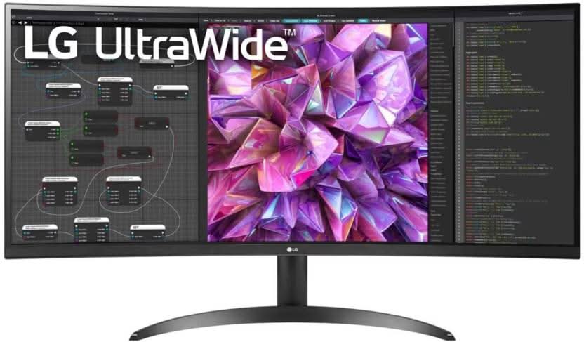 Lg 34 Inch 34Wq60C-B Qhd Ips Curved Monitor