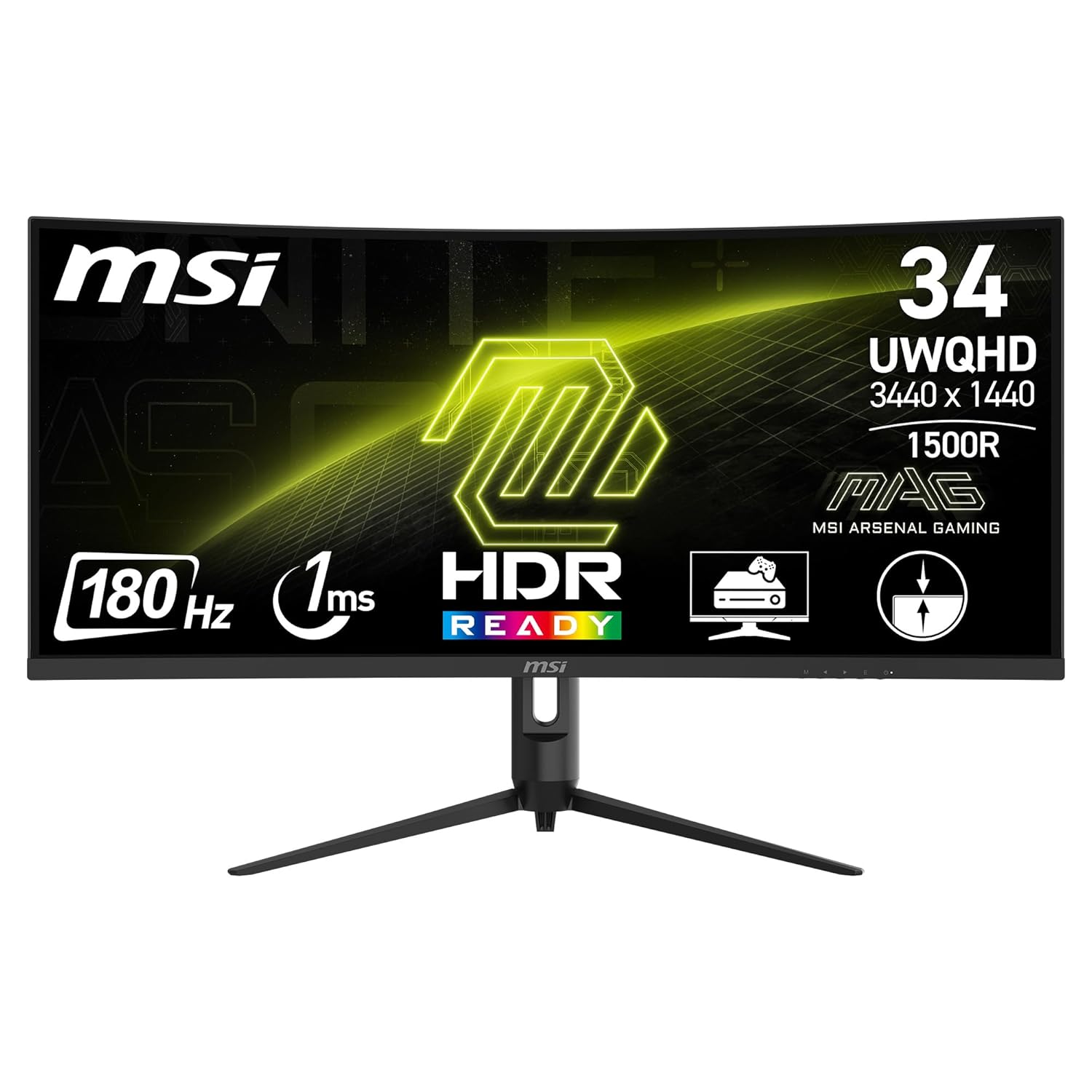 MSI Mag 342Cqr E2 34 Inch Curved Gaming Monitor