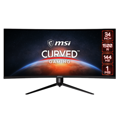 MSI Optix 34 Inch Uwqhd 100Hz Curved Gaming Monitor